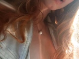 Pretty amateur redhead teen Farrah Flower fucked in public