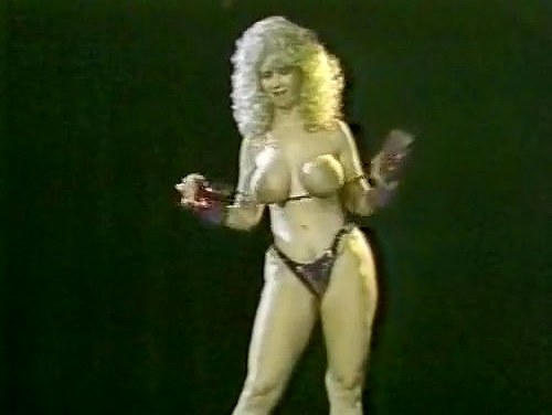 Becky Savage, Busty Belle, Candy Samples in vintage porn scene